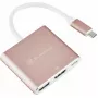Przejściówka wideo USB-C na HDMI SILVERSTONE EP08 (USB‑C 3.1, HDMI) Różowa