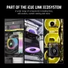 CORSAIR iCUE LINK LX140-R RGB 140 mm PWM Reverse Wentylatory Zestaw Startowy - Biały