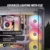 CORSAIR iCUE LINK LX140-R RGB 140 mm PWM Reverse Wentylatory Zestaw Startowy - Biały