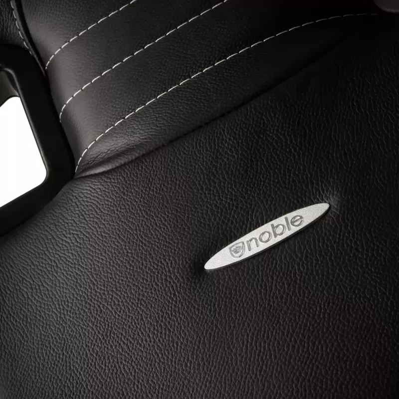 Fotel gamingowy PC noblechairs EPIC — wyściełane siedzisko, maks. obciążenie 120 kg, wysokość 131–141 cm, szerokość siedziska 56 cm, kółka kastorowe