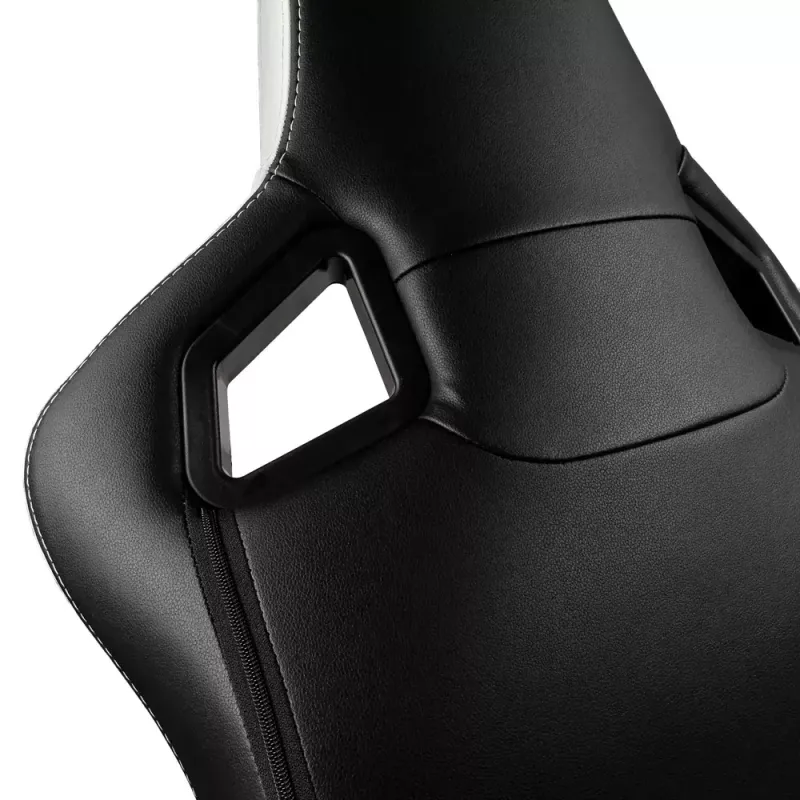 Fotel gamingowy PC noblechairs EPIC — wyściełane siedzisko, maks. obciążenie 120 kg, wysokość 131–141 cm, szerokość siedziska 56 cm, kółka kastorowe