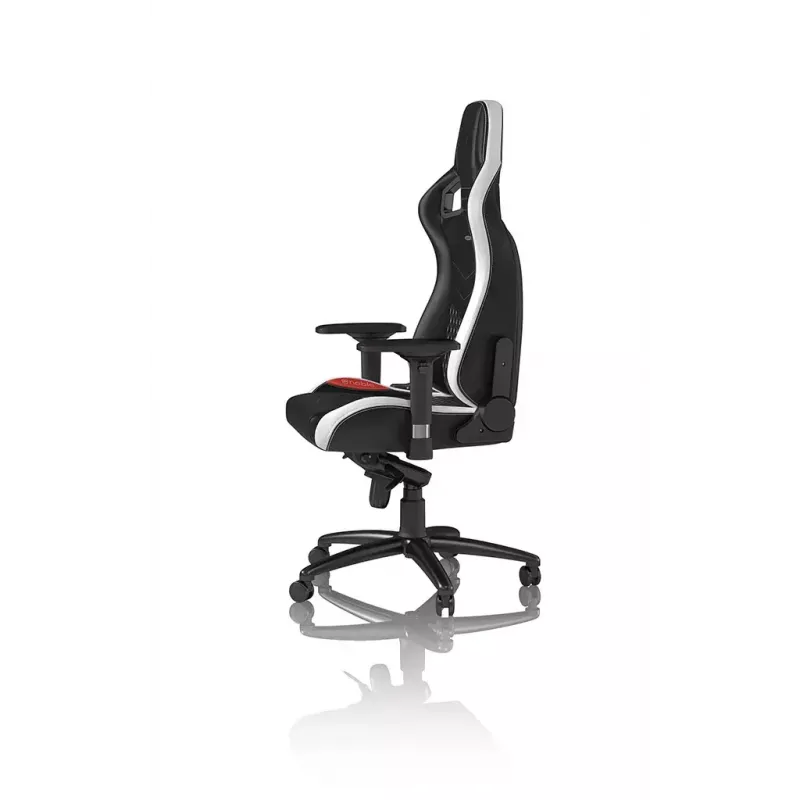 Fotel gamingowy PC noblechairs EPIC — wyściełane siedzisko, maks. obciążenie 120 kg, wysokość 131–141 cm, szerokość siedziska 56 cm, kółka kastorowe