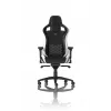 Fotel gamingowy PC noblechairs EPIC — wyściełane siedzisko, maks. obciążenie 120 kg, wysokość 131–141 cm, szerokość siedziska 56 cm, kółka kastorowe