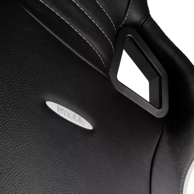 Fotel gamingowy PC noblechairs EPIC — wyściełane siedzisko, maks. obciążenie 120 kg, wysokość 131–141 cm, szerokość siedziska 56 cm, kółka kastorowe