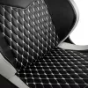 Fotel gamingowy PC noblechairs EPIC — wyściełane siedzisko, maks. obciążenie 120 kg, wysokość 131–141 cm, szerokość siedziska 56 cm, kółka kastorowe