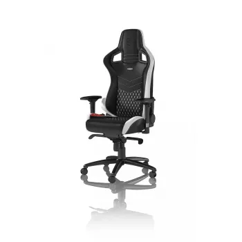 Fotel gamingowy PC noblechairs EPIC — wyściełane siedzisko, maks. obciążenie 120 kg, wysokość 131–141 cm, szerokość siedziska 56 cm, kółka kastorowe