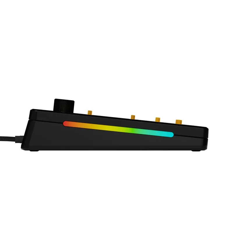 Klawiatura mechaniczna GLORIOUS GMMK 3 PRO 75% Barebones przewodowa USB, RGB, czarna, kabel 2 m