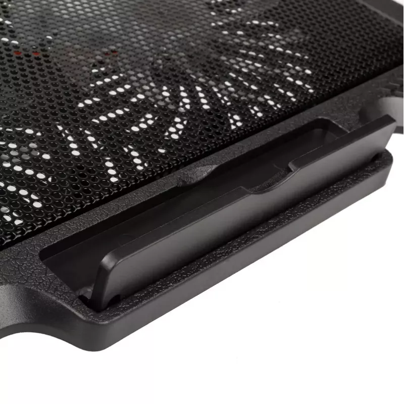 Podkładka chłodząca pod laptopa Kolink KL-N200 do laptopów o przekątnej do 39,6 cm (15,6 cala), 2 wentylatory 140 mm, zasilana przez USB, czarna