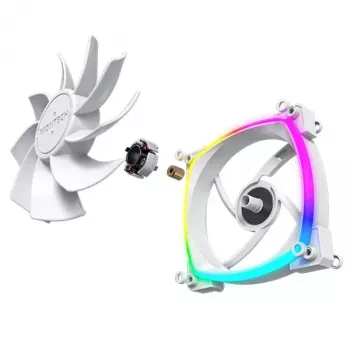 Fan Montech RX120 PWM 12 cm 800-1600 RPM 27 dB biały