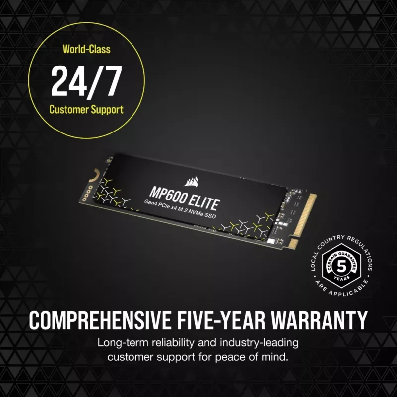 CORSAIR SSD - 1 TB - M.2 PCI-E MP600 Elite GEN4 x4 NVMe 1.4