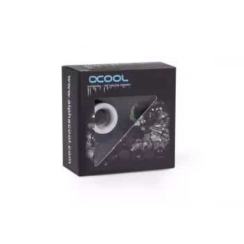 Zestaw montażowy Alphacool Eiszapfen przedłużka gwint zewnętrzny G1/4 na gwint wewnętrzny G1/4 biały