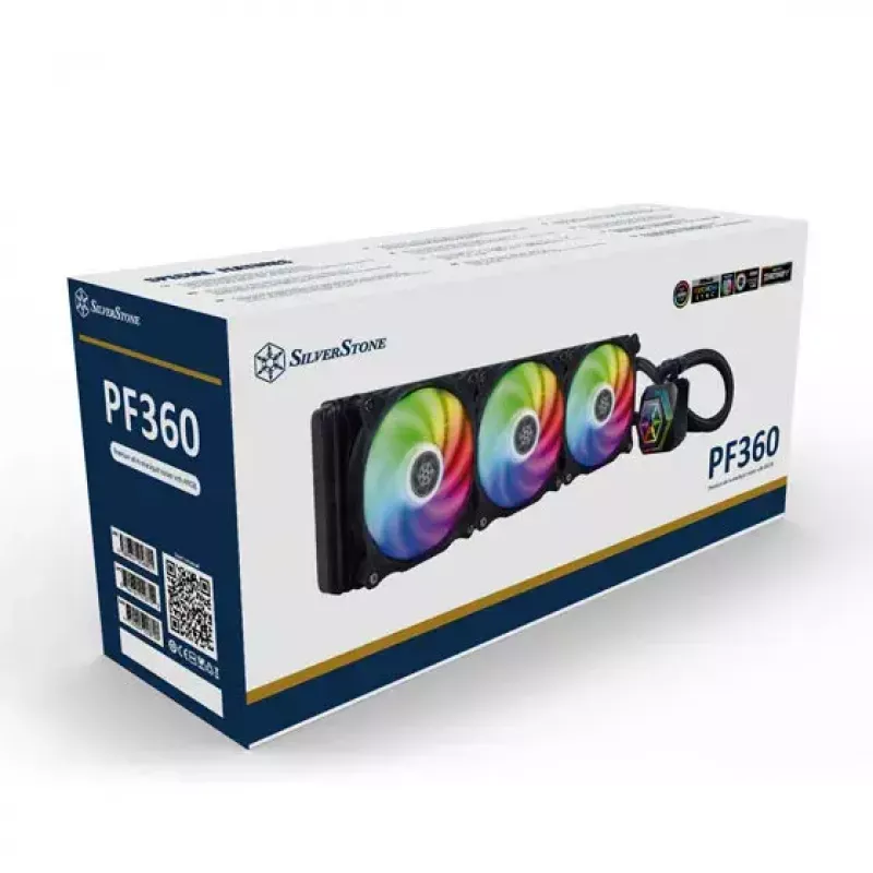 Chłodzenie cieczą All-in-one Silverstone SST-PF360-ARGB-V2 12 cm Czarny