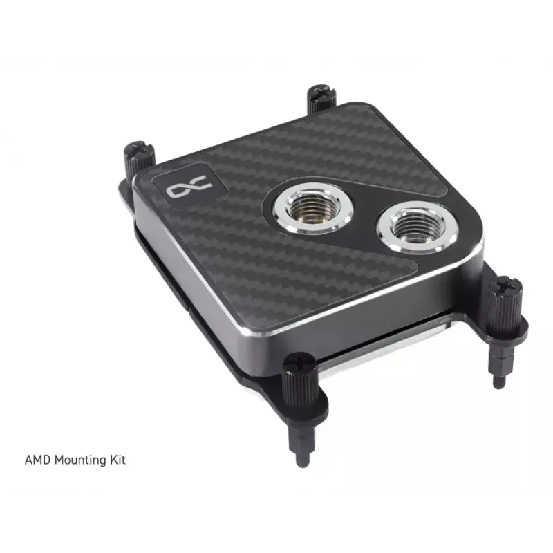 Blok wodny Alphacool Core 1 Carbon Mosiądz Miedź Nikiel Czarny 72mm