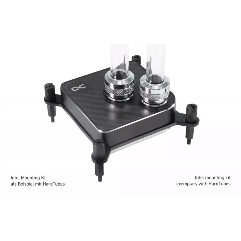 Blok wodny Alphacool Core 1 Carbon Mosiądz Miedź Nikiel Czarny 72mm