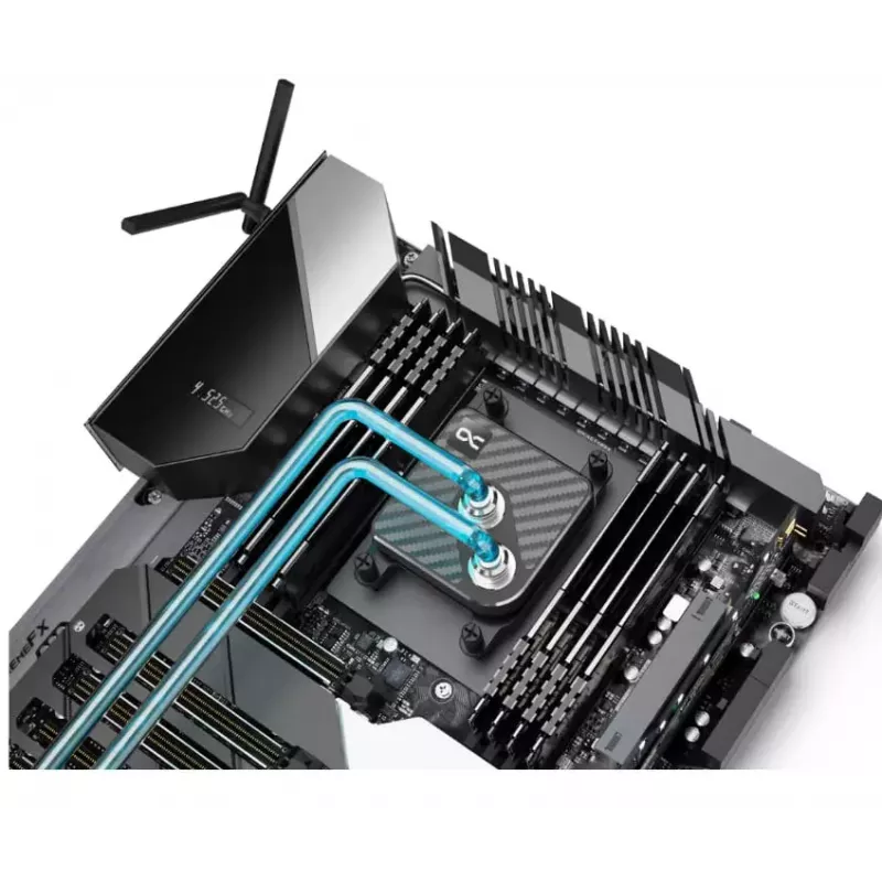 Blok wodny Alphacool Core 1 Carbon Mosiądz Miedź Nikiel Czarny 72mm