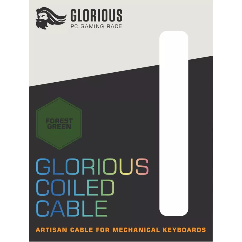 Glorious Gaming Coiled Zielony 1.37 m