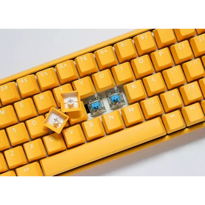 Klawiatura Ducky One 3 żółty Mini, gamingowa, USB, niemiecka, mechaniczna, RGB