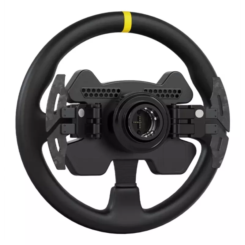 Moza Racing RS V2 kierownica, Kierownica, PC, Multi, Przewodowy i bezprzewodowy, Czarny, Włókno węglowe, Skóra