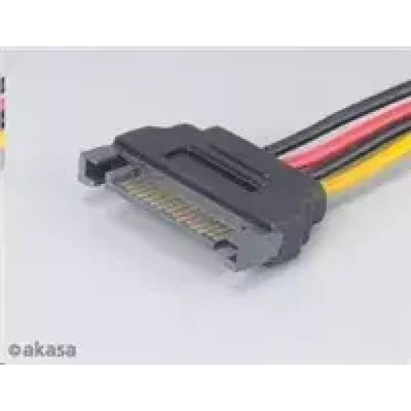 Akasa Adapter SATA na Molex 4-pin AK‑CBPW03‑KT02 kabel 15 cm, zestaw 2 szt.