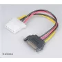 Akasa Adapter SATA na Molex 4-pin AK‑CBPW03‑KT02 kabel 15 cm, zestaw 2 szt.