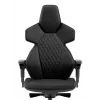 Fotel gamingowy do komputera noblechairs DAWN — siedzisko pikowane, maks. waga użytkownika 110 kg, szerokość siedziska 53 cm, czarny