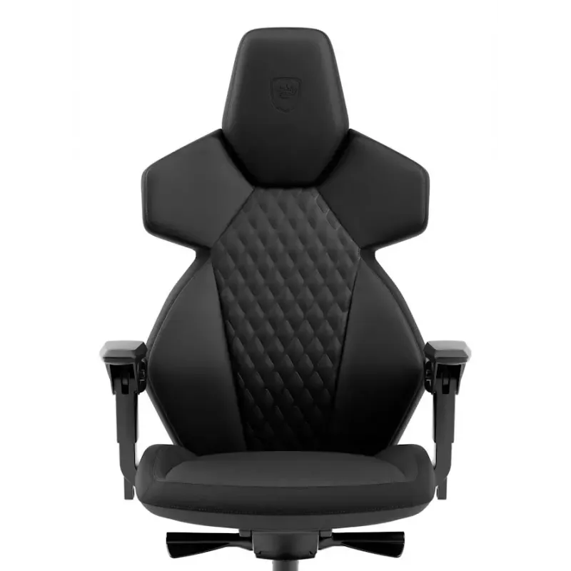 Fotel gamingowy do komputera noblechairs DAWN — siedzisko pikowane, maks. waga użytkownika 110 kg, szerokość siedziska 53 cm, czarny