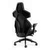 Fotel gamingowy do komputera noblechairs DAWN — siedzisko pikowane, maks. waga użytkownika 110 kg, szerokość siedziska 53 cm, czarny