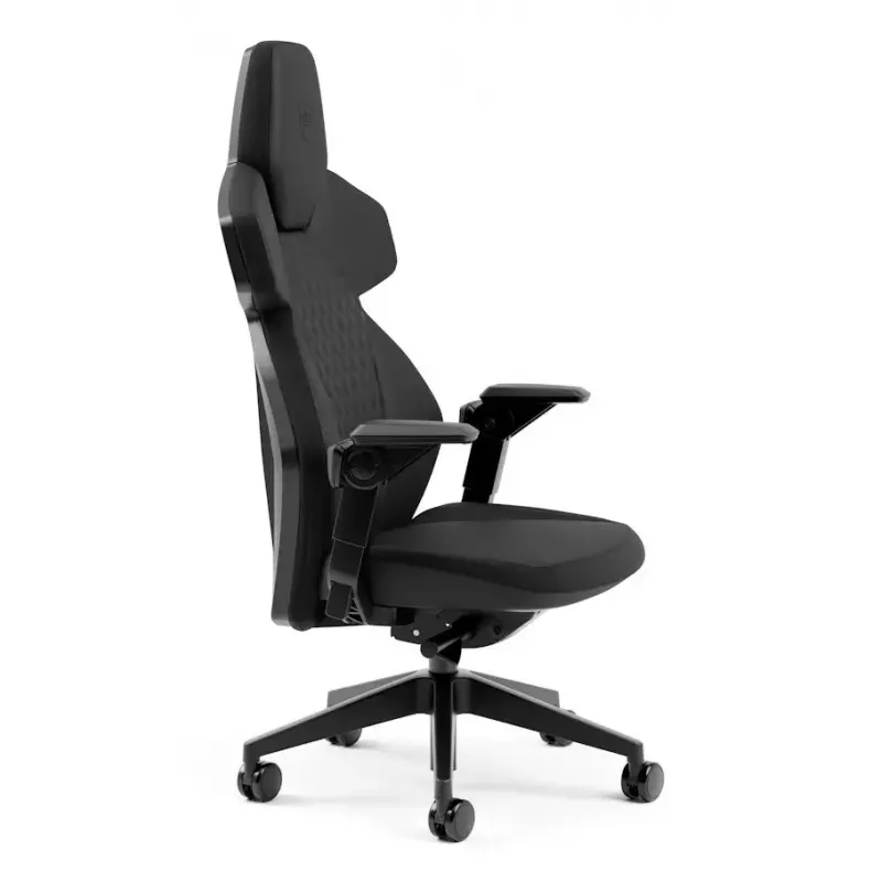 Fotel gamingowy do komputera noblechairs DAWN — siedzisko pikowane, maks. waga użytkownika 110 kg, szerokość siedziska 53 cm, czarny