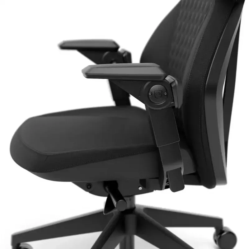 Fotel gamingowy do komputera noblechairs DAWN — siedzisko pikowane, maks. waga użytkownika 110 kg, szerokość siedziska 53 cm, czarny