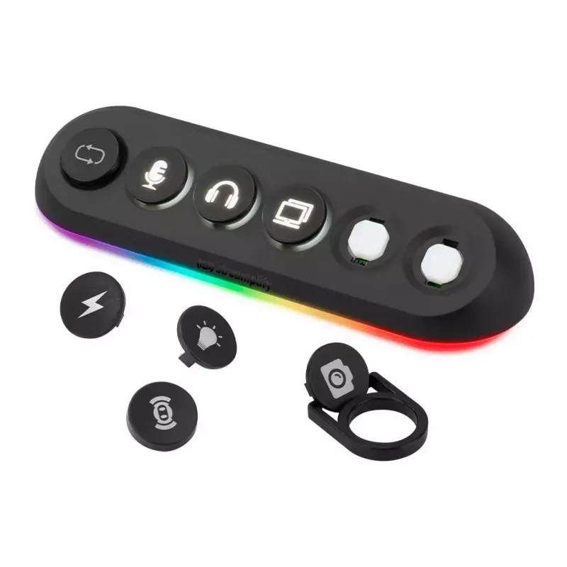 Streamplify HUB DECK 5 Czarny USB 2.0 USB 3.0 24W 1.8m