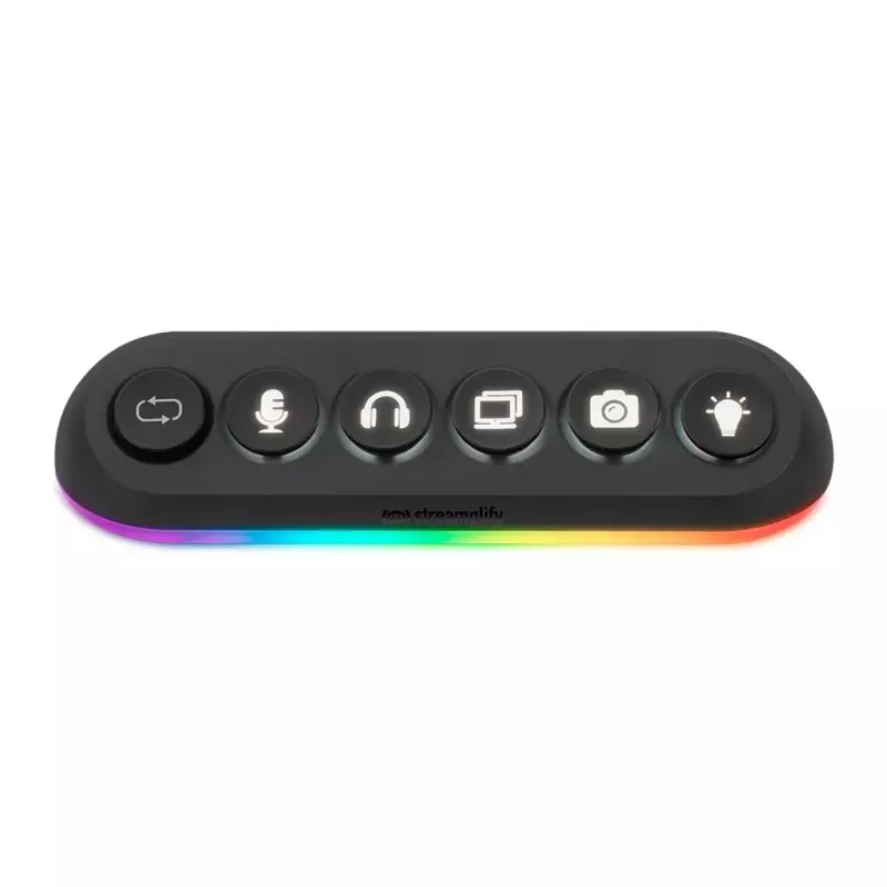 Streamplify HUB DECK 5 Czarny USB 2.0 USB 3.0 24W 1.8m