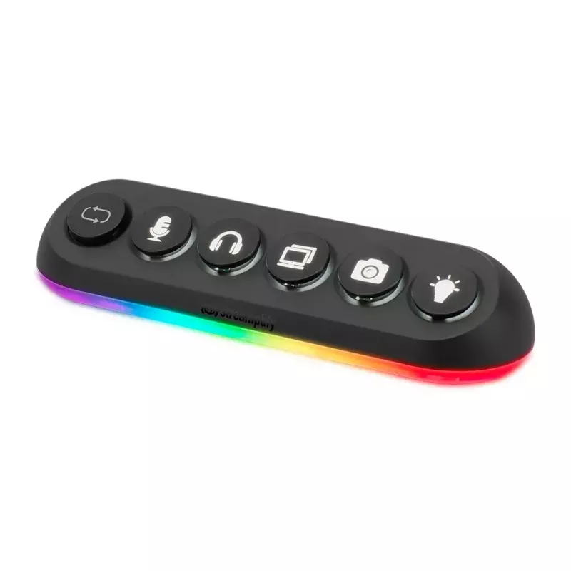 Streamplify HUB DECK 5 Czarny USB 2.0 USB 3.0 24W 1.8m
