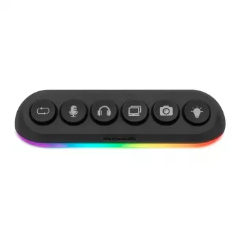 Streamplify HUB DECK 5 Czarny USB 2.0 USB 3.0 24W 1.8m