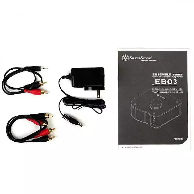 Wzmacniacz słuchawkowy Silverstone SST-EB03S 16-600Ω 6,3mm