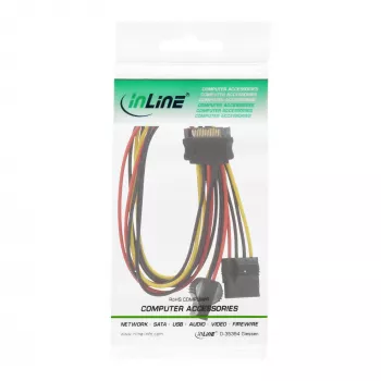 Kabel Y zasilania SATA InLine 1 WE dwa WY, 0,03 m
