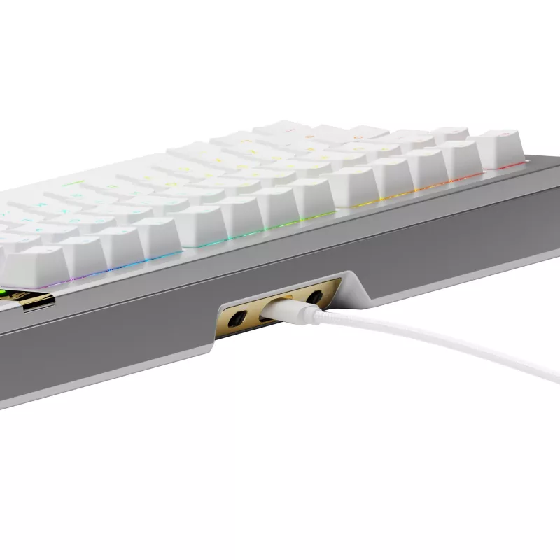 Mechaniczna klawiatura gamingowa GLORIOUS GMMK 3 PRO HE 75% Prebuilt Wired USB QWERTY srebrny