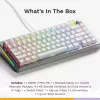 Mechaniczna klawiatura gamingowa GLORIOUS GMMK 3 PRO HE 75% Prebuilt Wired USB QWERTY srebrny
