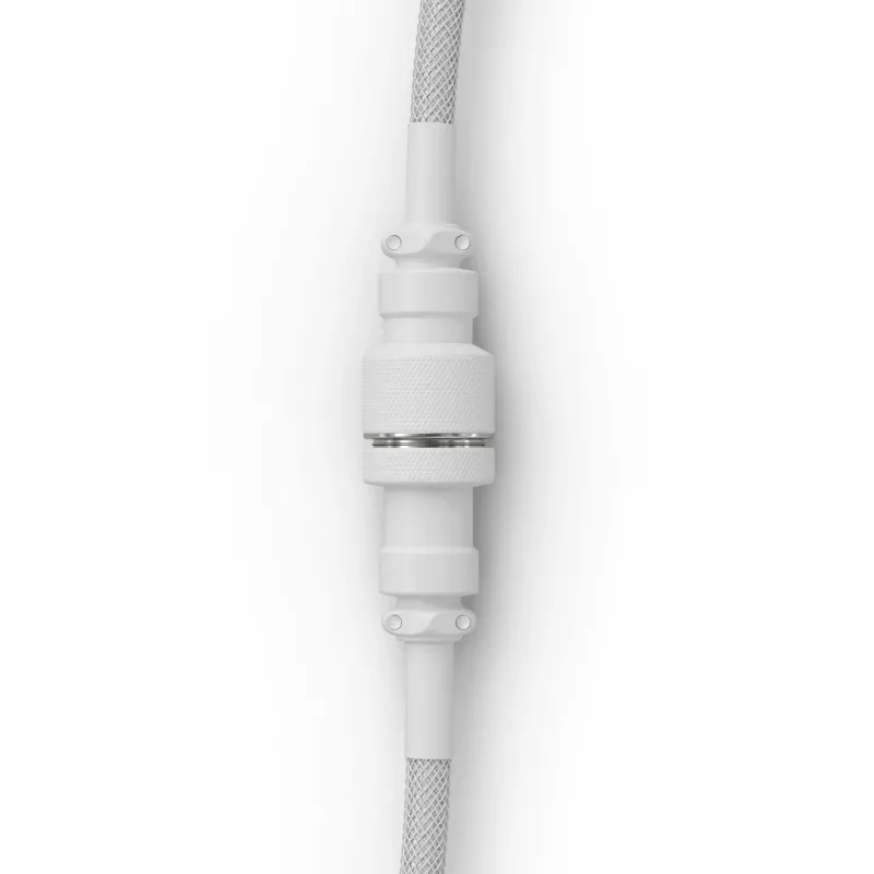 Kabel USB zwijany GLORIOUS GMMK Ghost biały (GLO-KB-ACC-CBL-COIL-GWHT) – zwijany kabel do klawiatury, kolor Ghost biały