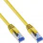 InLine Patch kabel S/FTP PiMF Cat.6A bezhalogenowy 500MHz żółty 1m