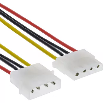 Przedłużacz zasilania InLine 4pin Molex męski / żeński 29650D 1m