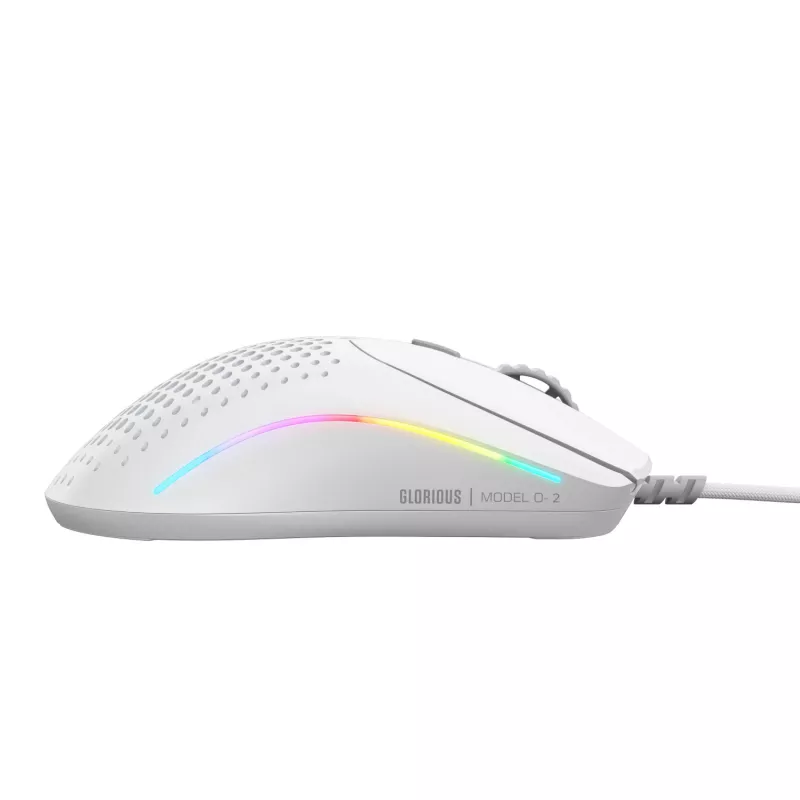 Glorious Gaming Glorious Model O 2 Mini - biały matowy, praworęczny, optyczny, USB typu A, 26000 DPI, biały