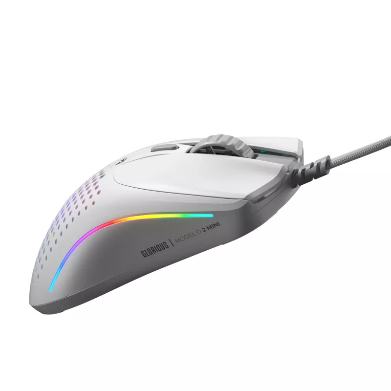 Glorious Gaming Glorious Model O 2 Mini - biały matowy, praworęczny, optyczny, USB typu A, 26000 DPI, biały