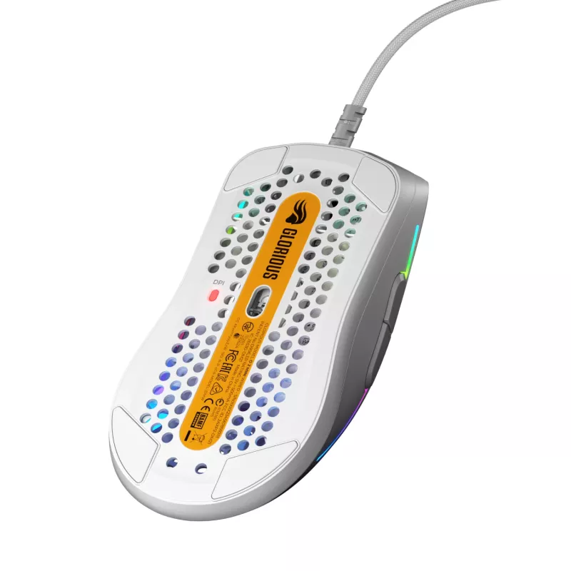Glorious Gaming Glorious Model O 2 Mini - biały matowy, praworęczny, optyczny, USB typu A, 26000 DPI, biały