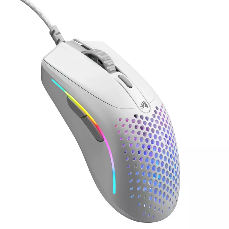 Glorious Gaming Glorious Model O 2 Mini - biały matowy, praworęczny, optyczny, USB typu A, 26000 DPI, biały