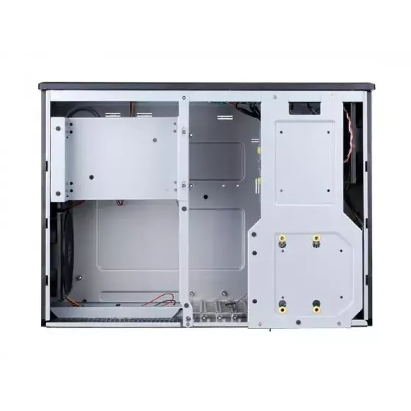 Obudowa PC SILVERSTONE Grandia GD05 HTPC czarna — Mini‑ITX/DTX/Micro‑ATX, 2×3,5 cala + 2×2,5 cala, 1×5,25 cala, 3×120 mm wentylatory boczne, USB 3.0