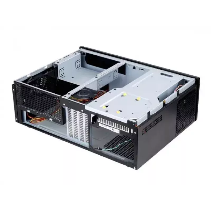Obudowa PC SILVERSTONE Grandia GD05 HTPC czarna — Mini‑ITX/DTX/Micro‑ATX, 2×3,5 cala + 2×2,5 cala, 1×5,25 cala, 3×120 mm wentylatory boczne, USB 3.0