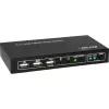 Przełącznik KVM InLine 2x1, 2x1, HDMI 4K2K, koncentrator USB 2.0, z audio