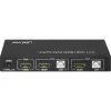 Przełącznik KVM InLine 2x1, 2x1, HDMI 4K2K, koncentrator USB 2.0, z audio