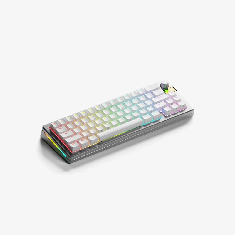 Glorious Gaming GMMK 3 PRO HE 65% Prebuilt Wireless srebrny - US