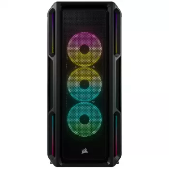 Obudowa PC CORSAIR midi tower ATX - Icue 5000t - RGB hartowane szkło - czarna